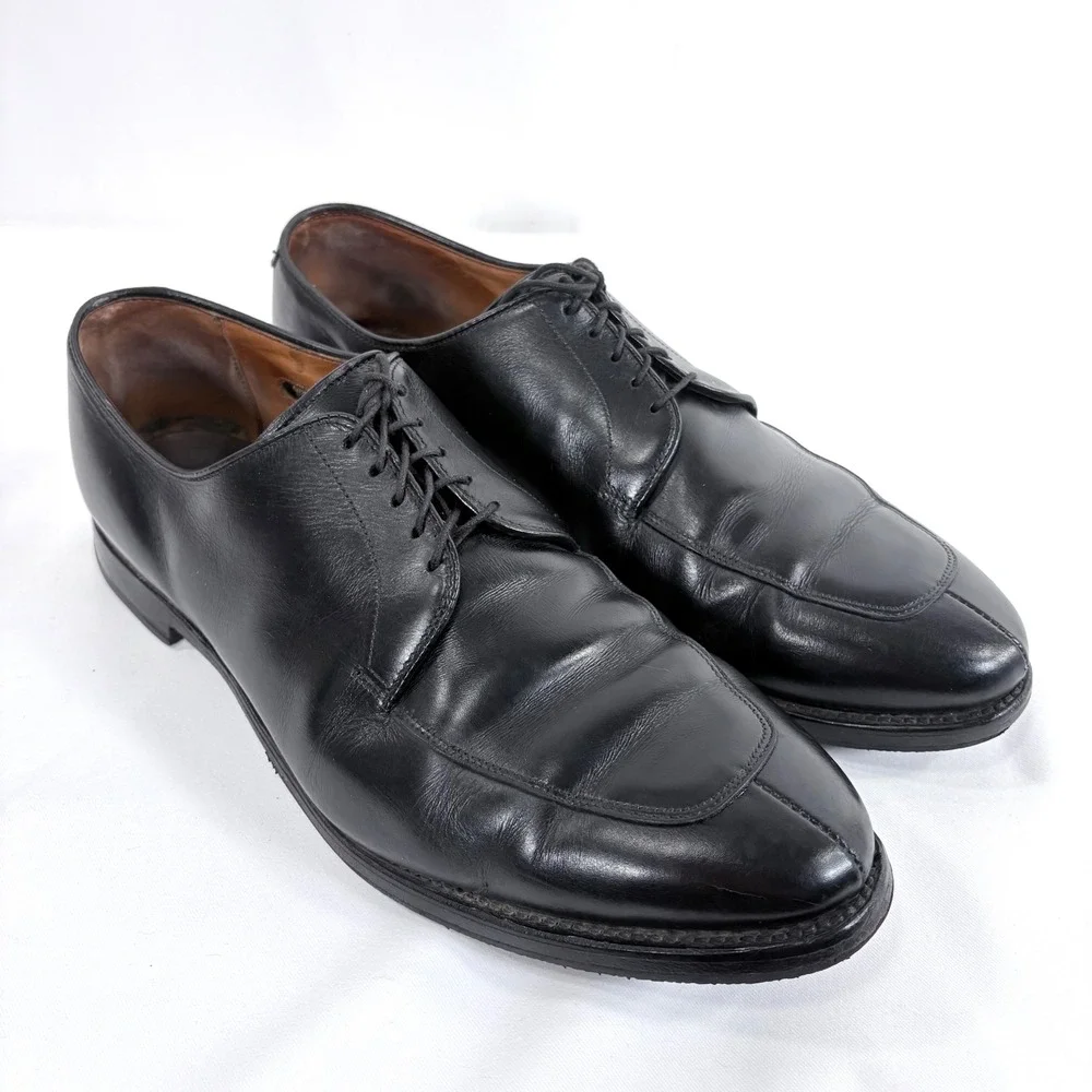 Allen Edmonds Split Toe Derby Black Leather Dress Shoes 11.5 B